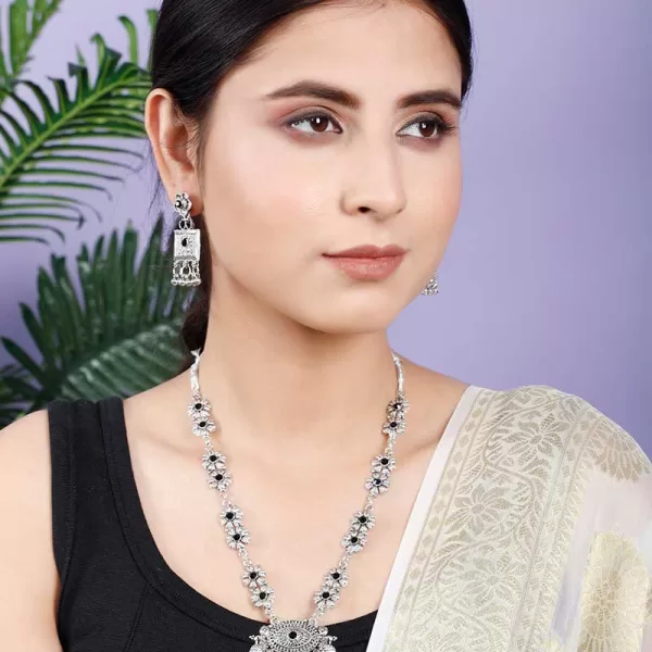 Fistena Necklace set Square Long