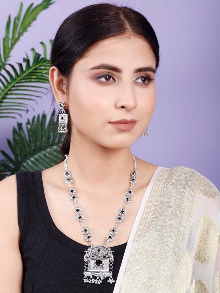 Fistena Necklace set Square Long