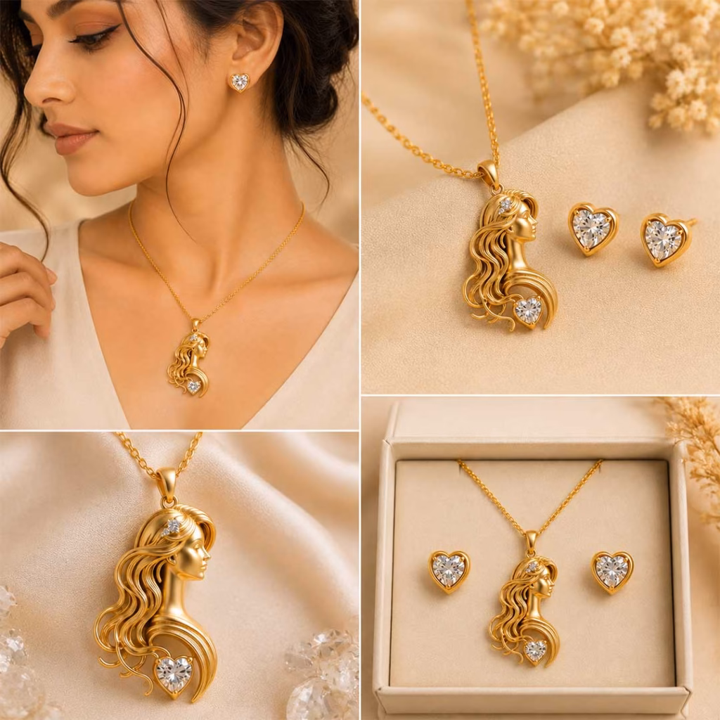 Fistena Buy Pendant set For Women